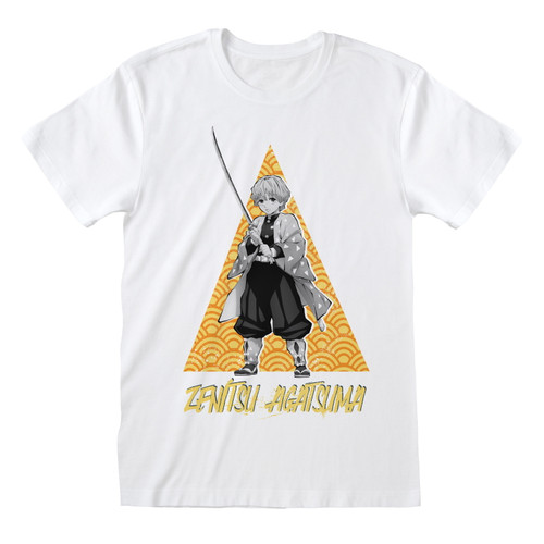 Demon Slayer 'Zenitsu Triangle' (White) T-Shirt