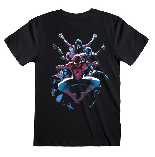 Spider-Man 'Spiderverse Back' (Black) T-Shirt