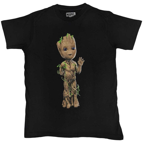 Guardians Of The Galaxy 'Groot Wave' (Black) T-Shirt