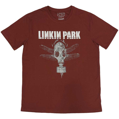 Linkin Park 'Gas Mask' (Red) T-Shirt