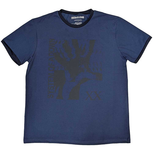 System Of A Down 'Intoxicated' (Denim Blue) Ringer T-Shirt