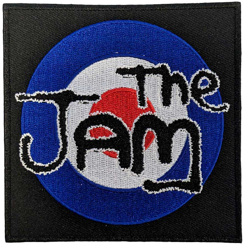 The Jam 'Spray Target Logo' (Black) (Iron On) Patch