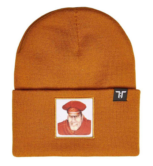 Tokyo Time x Street Fighter 'M.Bison' (Orange) Beanie Hat