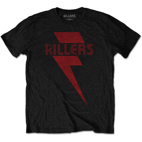The Killers 'Red Bolt' (Black) T-Shirt