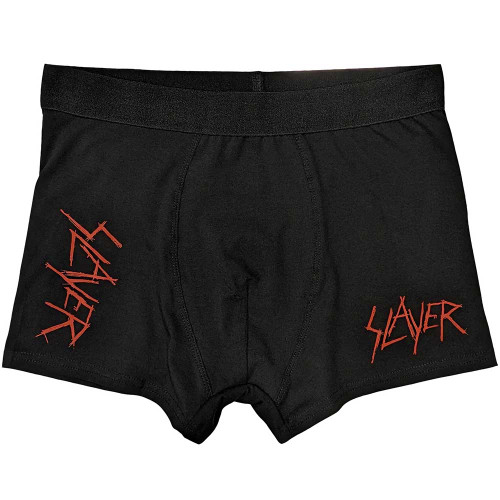 Slayer 'Scratchy Logo' (Black) Unisex Boxers