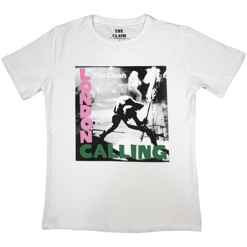 The Clash 'London Calling' (White) Womens Fitted T-Shirt