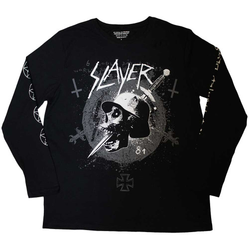 Slayer 'Dagger Skull' (Black) Long Sleeve Shirt