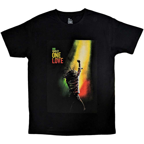 Bob Marley 'One Love Movie Poster' (Black) T-Shirt