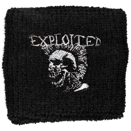 The Exploited 'Mohican Skull' (Black) Wristband