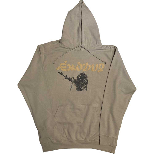 Bob Marley 'Exodus Mic Photo Wailers Tour 77' (Sand) Hi-Build Pull Over Hoodie