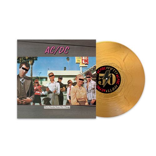 AC/DC 'Dirty Deeds Done Cheap' (50th Anniversary) LP Gold Vinyl