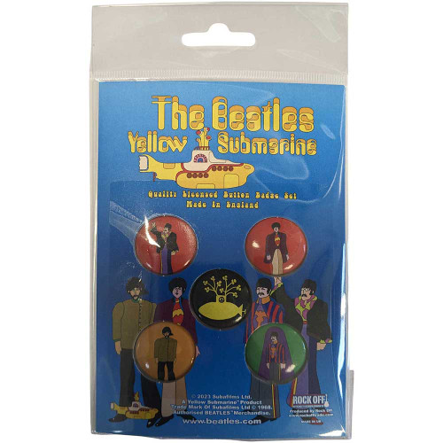 The Beatles 'Yellow Submarine' Button Badge Pack