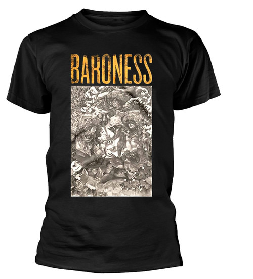 Baroness 'Gold & Grey' (Black) T-Shirt