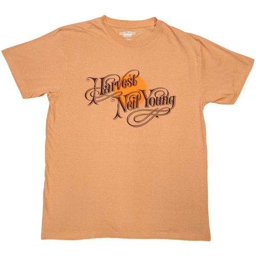 Neil Young 'Harvest' (Old Gold) T-Shirt