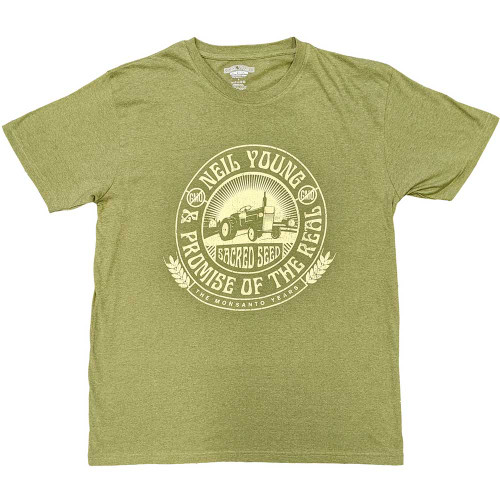 Neil Young 'Tractor Seal' (Green) T-Shirt