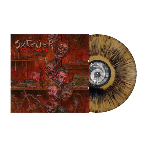 Six Feet Under 'Killing For Revenge' LP Gold With Black Dust Vinyl