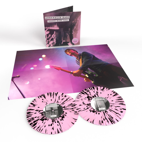 Johnny Marr 'Adrenalin Baby' 2LP Gatefold Pink With Black Splatter Vinyl