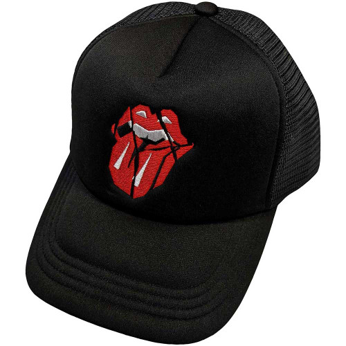 The Rolling Stones 'Hackney Diamonds Shards Logo' (Black) Trucker Cap