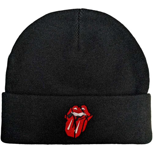 The Rolling Stones 'Hackney Diamonds Shards Logo' (Black) Beanie Hat