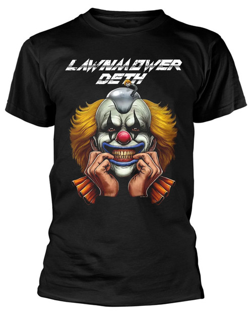 Lawnmower Deth 'Bozo Clown' (Black) T-Shirt Front
