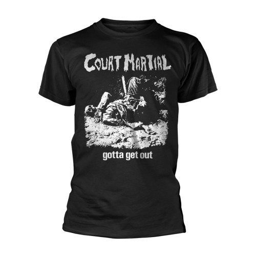 Court Martial 'Get Out' (Black) T-Shirt