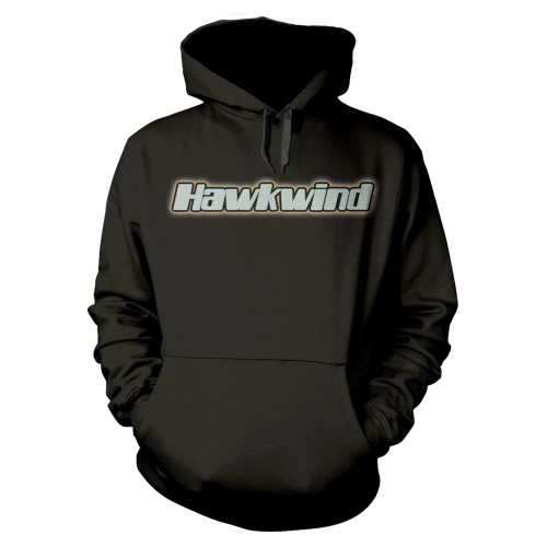 Hawkwind 'Levitation' (Black) Pull Over Hoodie Front