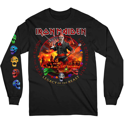 Iron Maiden 'Nights Of The Dead' (Black) Long Sleeve Shirt