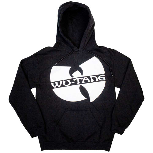 Wu-Tang Clan 'Slanted Logo Mono' (Black) Pull Over Hoodie