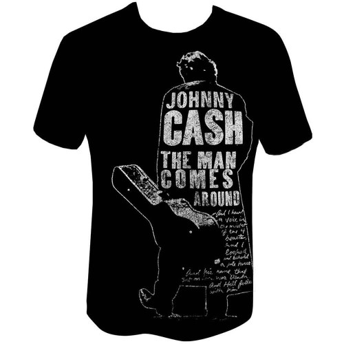 Johnny Cash 'Man Comes Around' (Black) T-Shirt