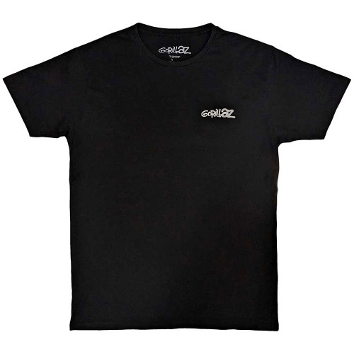 Gorillaz 'Pocket George Spray'
(Black) T-Shirt Front Print