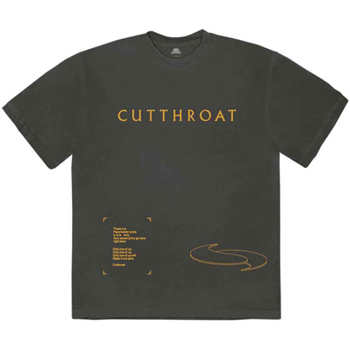Imagine Dragons 'Cutthroat Symbols' (Charcoal) T-Shirt Front Print