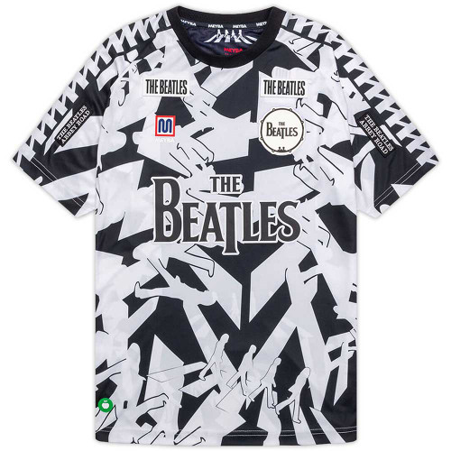 The Beatles 'Abbey Road Crossing AOP' (White & Black) Meyba Football Jersey