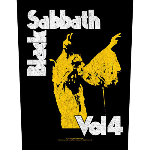 Black Sabbath 'Vol 4' Back Patch