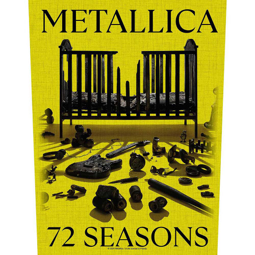 Metallica '72 Seasons Crib' (Yellow) Back Patch