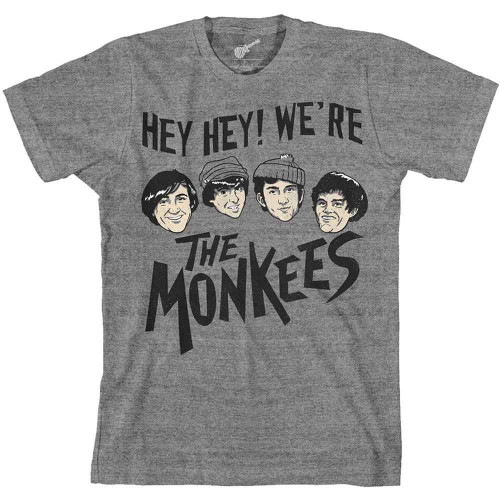 The Monkees 'Hey Hey!' (Grey) T-Shirt