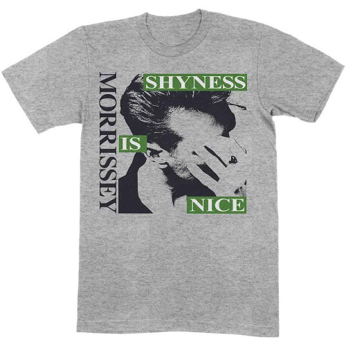 Morrissey 'Shyness Is Nice' (Grey) T-Shirt