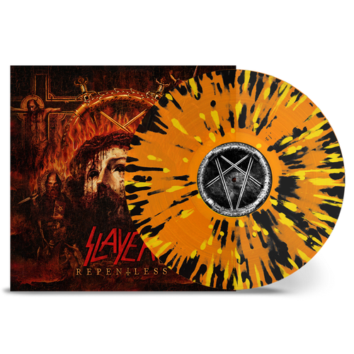 Slayer 'Repentless' LP Transparent Orange w/ Yellow Black Splatter Vinyl