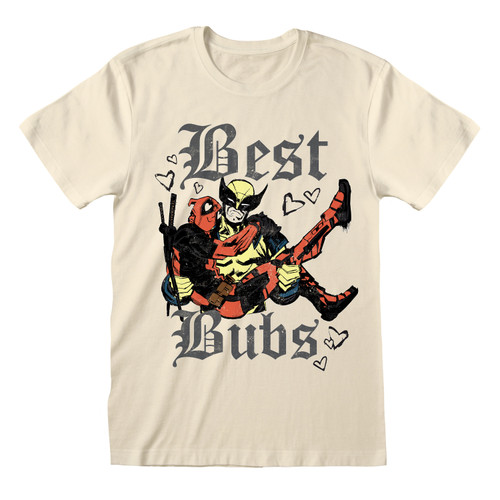 Deadpool 'Best Bubs' (Natural) T-Shirt