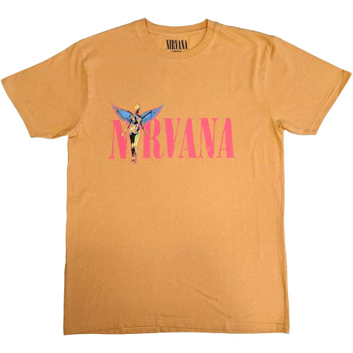 Nirvana 'In Utero Angel' (Orange) T-Shirt Front