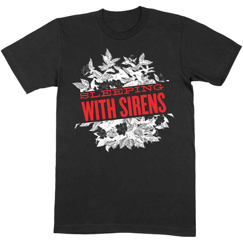Sleeping With Sirens 'Floral' (Black) T-Shirt