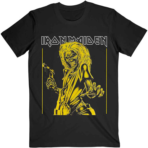 Iron Maiden 'Yellow Flyer' (Black) T-Shirt