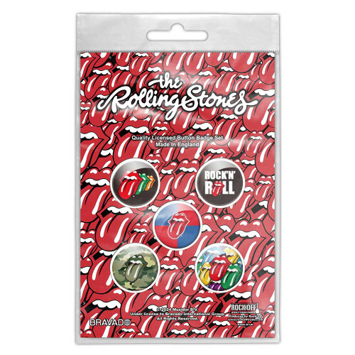 The Rolling Stones 'Rock 'N' Roll' Button Badge Pack
