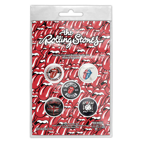The Rolling Stones 'Tour Collection' Button Badge Pack