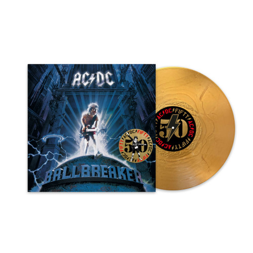 PRE-ORDER - AC/DC 'Ballbreaker' (50th Anniversary) LP Gold Vinyl - RELEASE DATE 21st June 2024