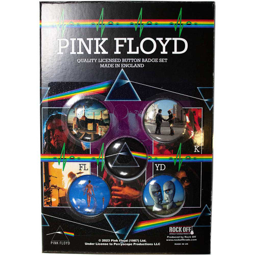 Pink Floyd 'Album Covers' Button Badge Pack