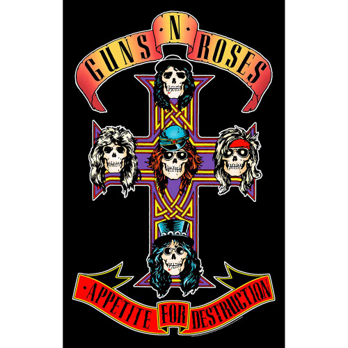 Guns N' Roses 'Appetite For Destruction' Textile Poster