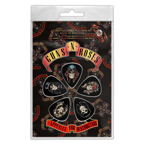 Guns N' Roses 'Appetite For Destruction' Plectrum Pack