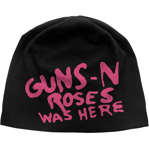 Guns N' Roses 'Was Here JD Print' (Black) Beanie Hat