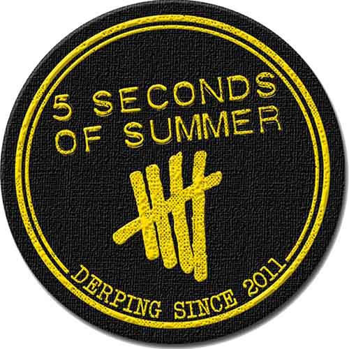 5 Seconds Of Summer 'Derping Stamp' Woven Patch