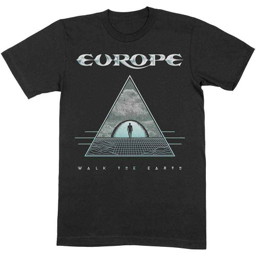 Europe 'Walk The Earth' (Black) T-Shirt